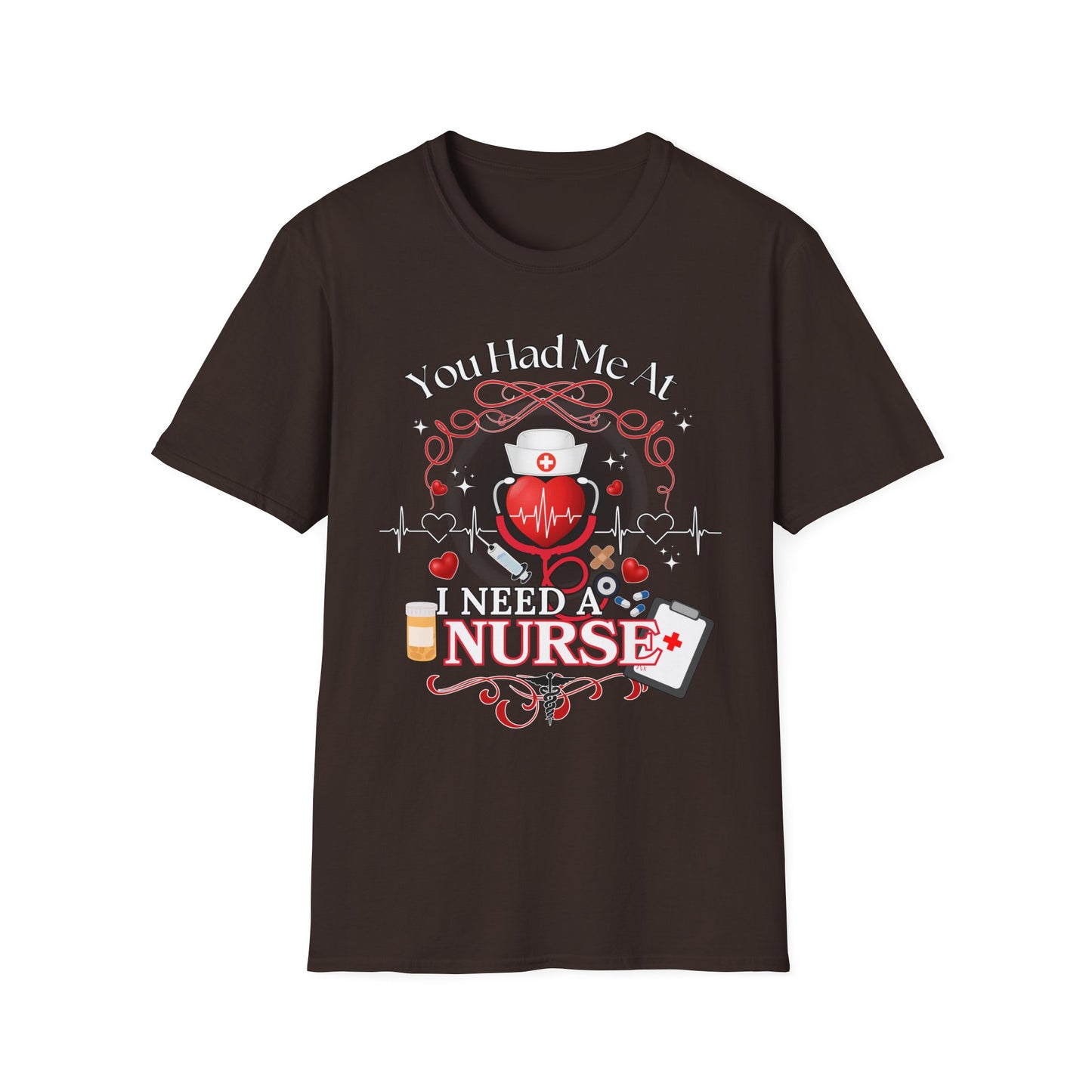 Nurse Healthcare Love Unisex T-Shirt, Cute RN Patient Tee, Funny Nurse Gift, Medical gift for him or her, Birthday, Valentine shirt design