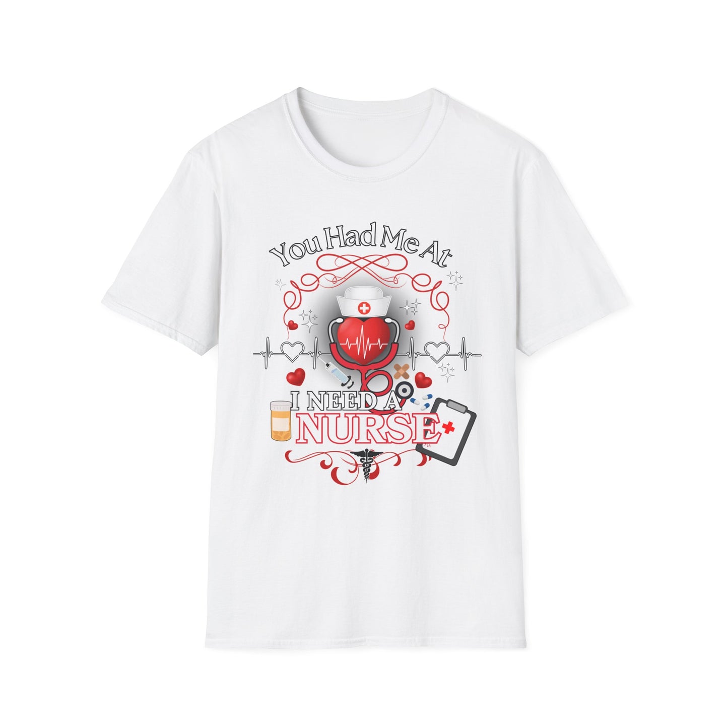 Nurse Healthcare Love Unisex T-Shirt, Cute RN Patient Tee, Funny Nurse Gift, Medical gift for him or her, Birthday, Valentine shirt design