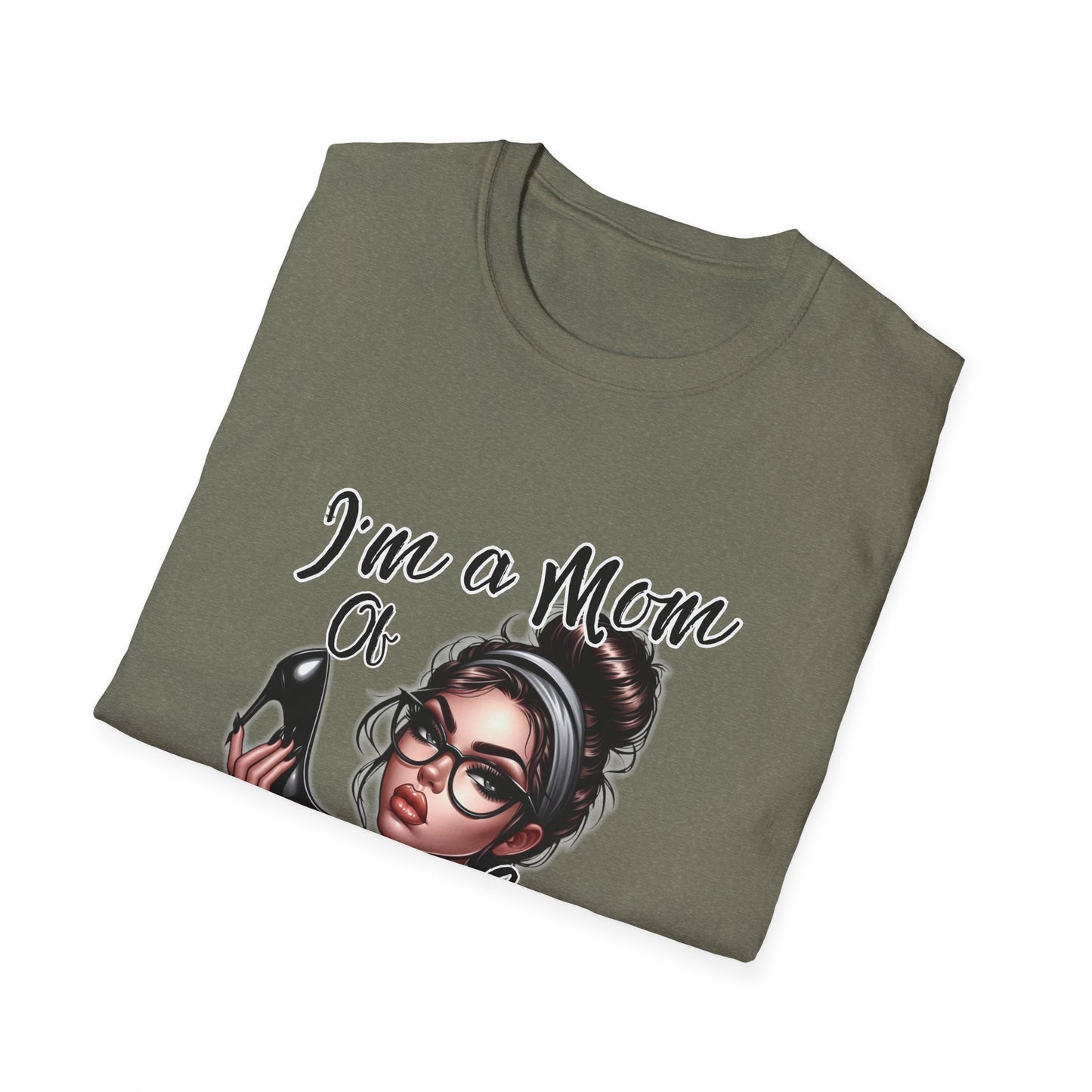 Im a Mom Heels and Sneakers Sassy Funny Mom Graphic Tee Glam Mom Shirt Mothers Day Gift, Mom Life TShirt, Real Life Mom On the Go Shirt