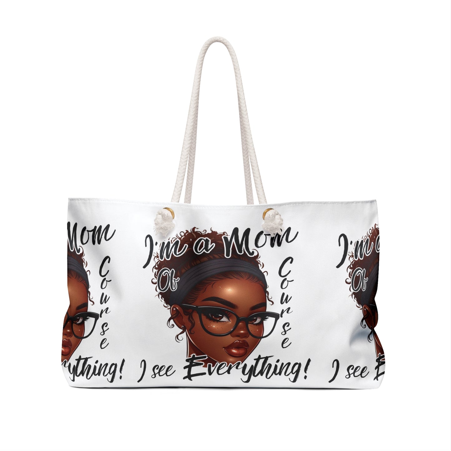 Glam Mom Life I See Everything Weekender Bag, Stylish Travel Tote, Stylish Gift Bag for Moms, Weekend Getaway Tote, Perfect for Mother's Day