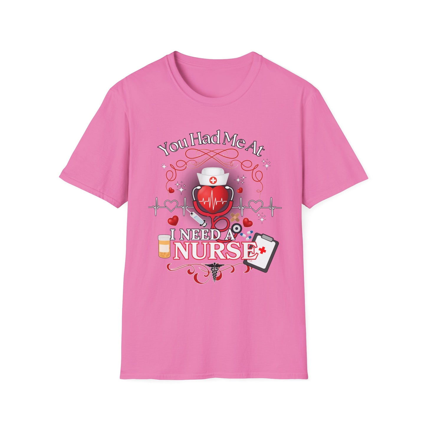 Nurse Healthcare Love Unisex T-Shirt, Cute RN Patient Tee, Funny Nurse Gift, Medical gift for him or her, Birthday, Valentine shirt design
