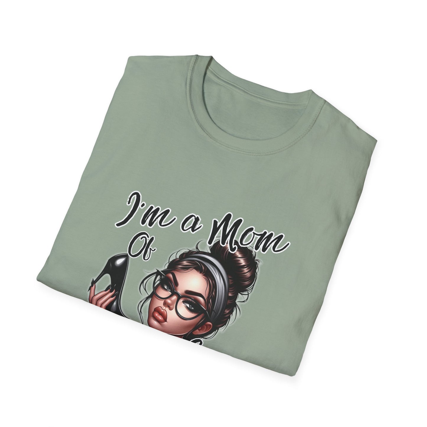 Im a Mom Heels and Sneakers Sassy Funny Mom Graphic Tee Glam Mom Shirt Mothers Day Gift, Mom Life TShirt, Real Life Mom On the Go Shirt