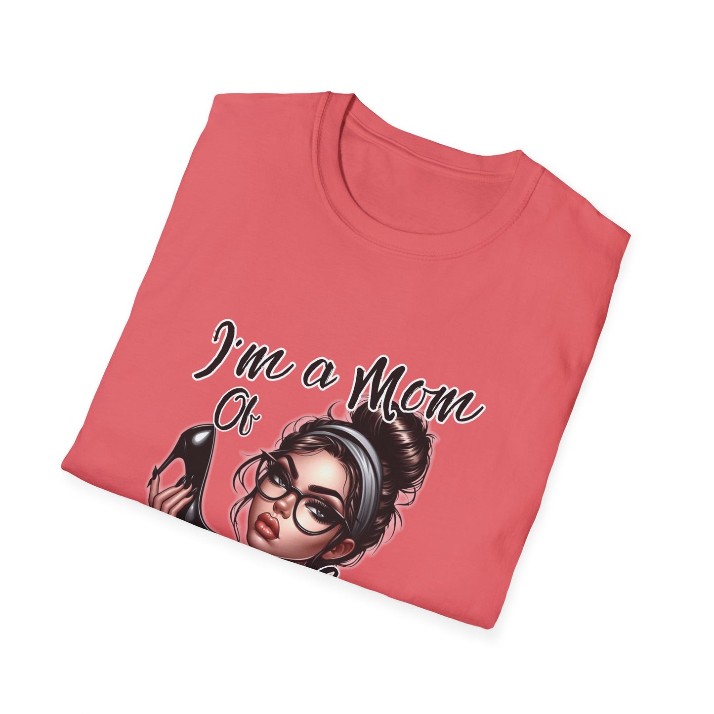 Im a Mom Heels and Sneakers Sassy Funny Mom Graphic Tee Glam Mom Shirt Mothers Day Gift, Mom Life TShirt, Real Life Mom On the Go Shirt