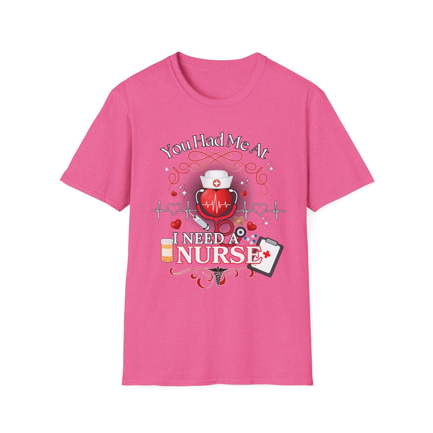 Nurse Healthcare Love Unisex T-Shirt, Cute RN Patient Tee, Funny Nurse Gift, Medical gift for him or her, Birthday, Valentine shirt design