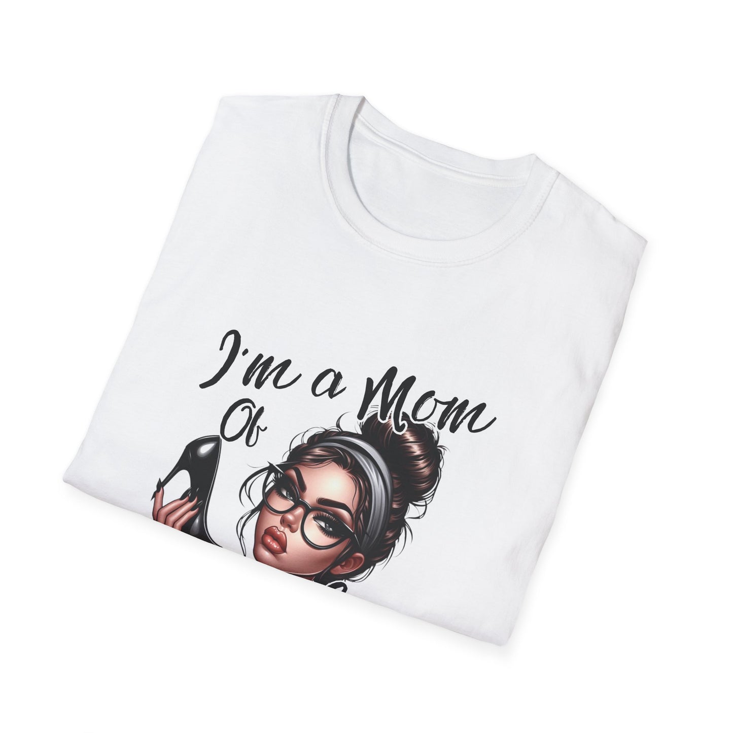 Im a Mom Heels and Sneakers Sassy Funny Mom Graphic Tee Glam Mom Shirt Mothers Day Gift, Mom Life TShirt, Real Life Mom On the Go Shirt