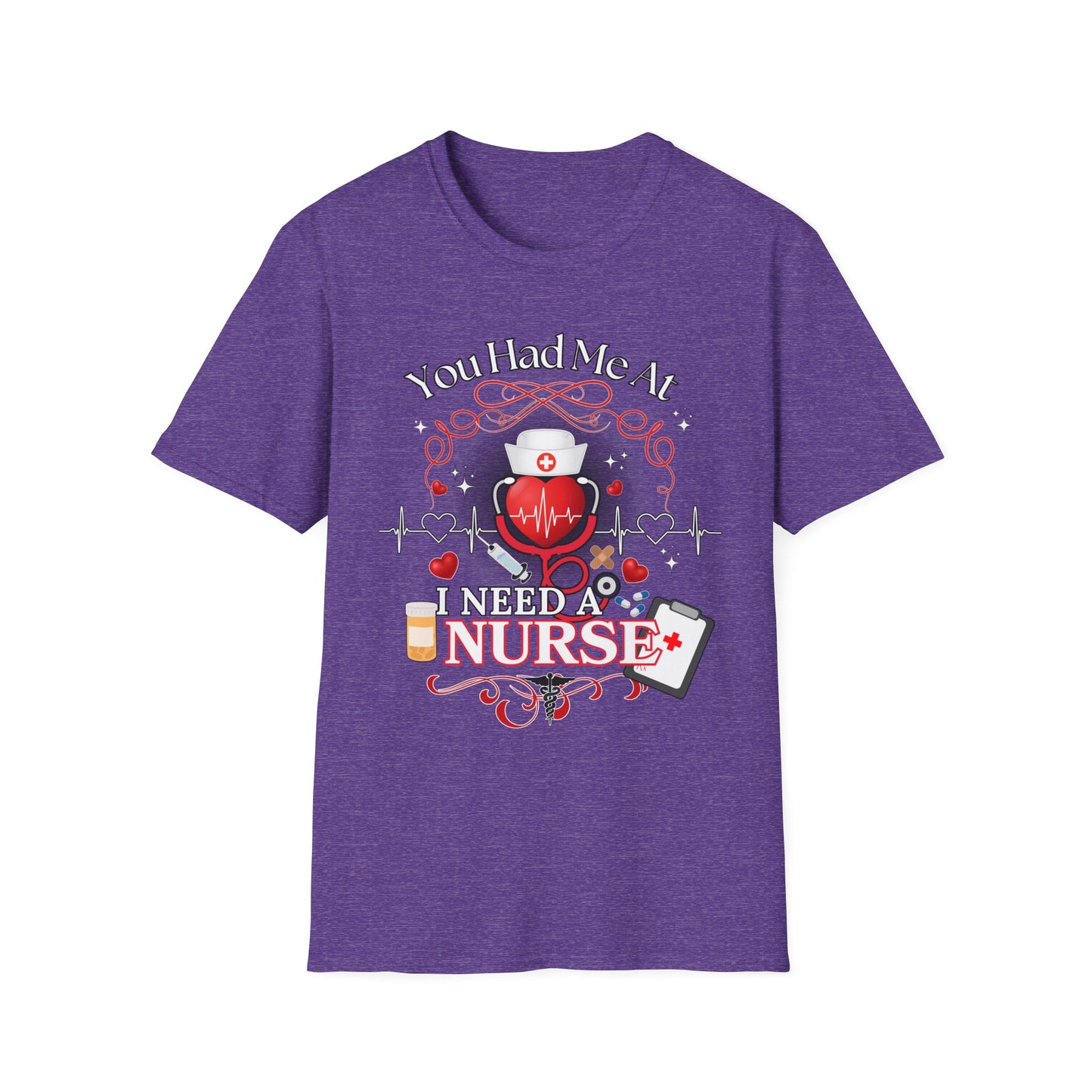 Nurse Healthcare Love Unisex T-Shirt, Cute RN Patient Tee, Funny Nurse Gift, Medical gift for him or her, Birthday, Valentine shirt design
