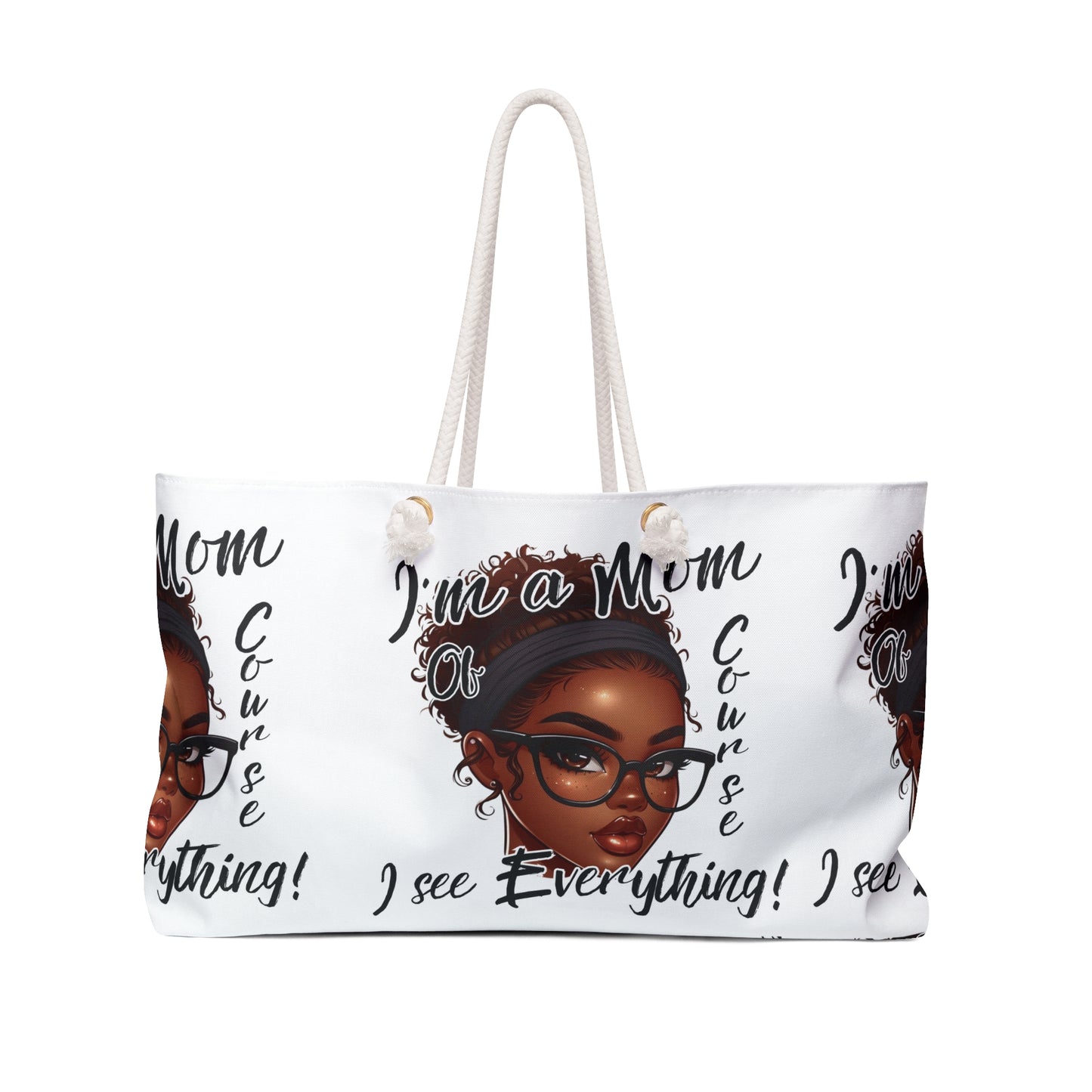 Glam Mom Life I See Everything Weekender Bag, Stylish Travel Tote, Stylish Gift Bag for Moms, Weekend Getaway Tote, Perfect for Mother's Day