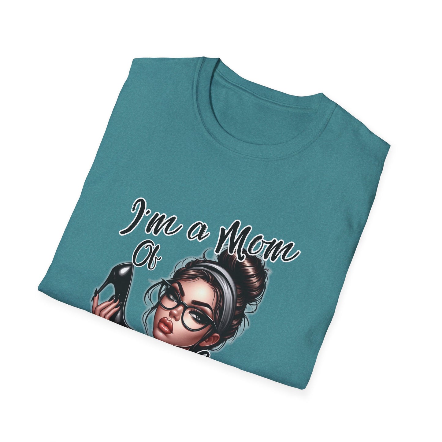 Im a Mom Heels and Sneakers Sassy Funny Mom Graphic Tee Glam Mom Shirt Mothers Day Gift, Mom Life TShirt, Real Life Mom On the Go Shirt