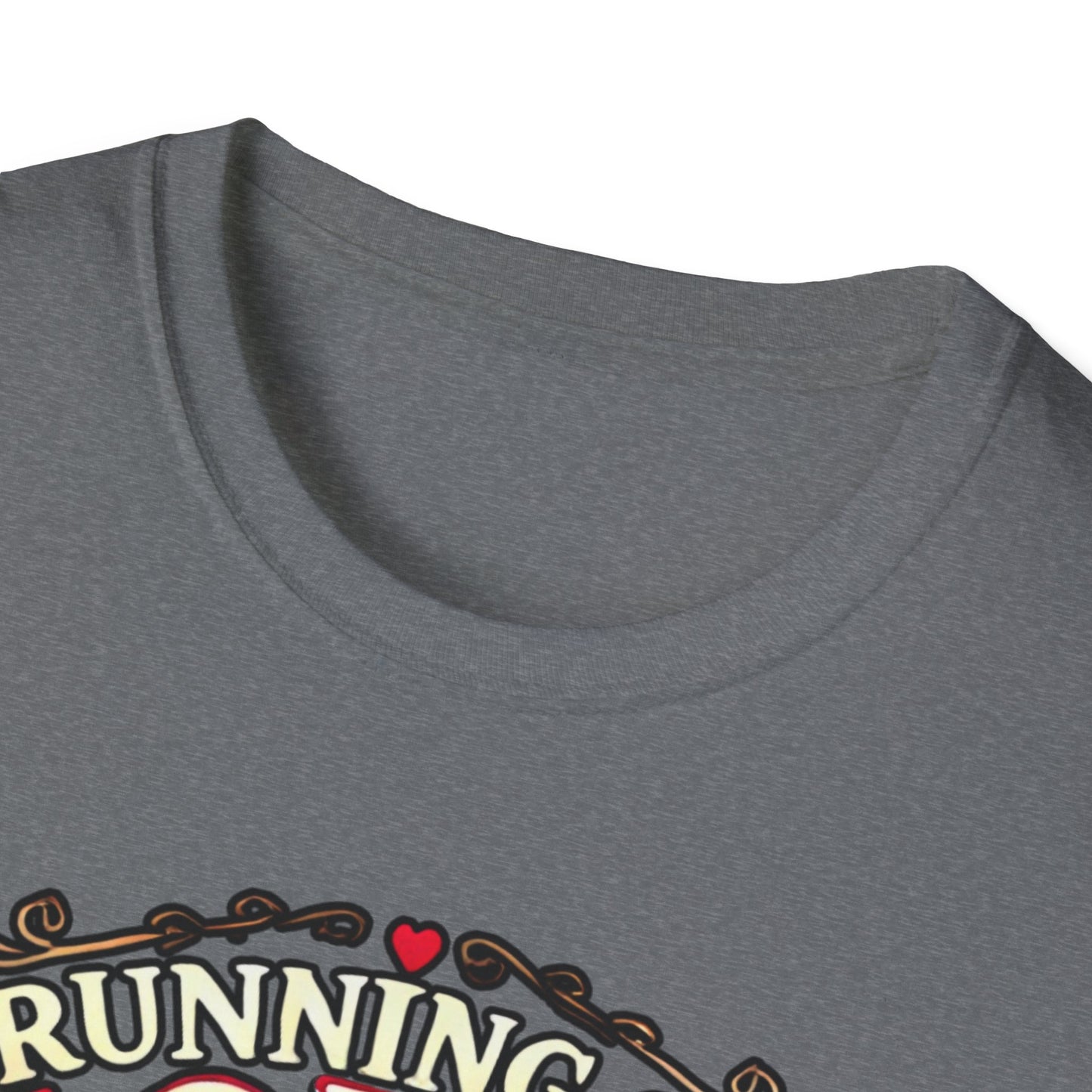 Running on Love Coffee Sanity Unisex T-Shirt, Cute Coffee Lover Tee, Gift for Coffee Addicts, Funny love gift, Birthday, Valentine's Day
