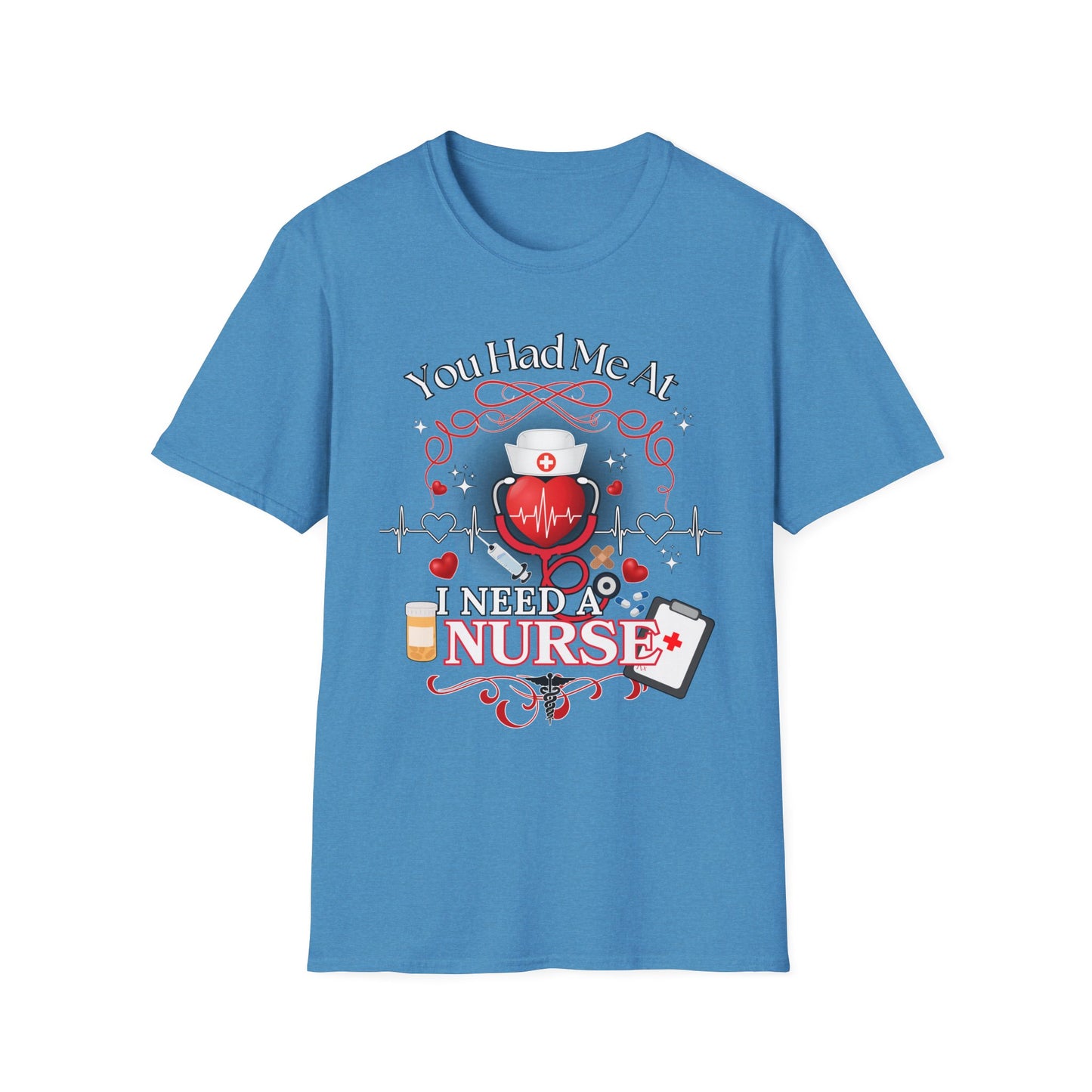Nurse Healthcare Love Unisex T-Shirt, Cute RN Patient Tee, Funny Nurse Gift, Medical gift for him or her, Birthday, Valentine shirt design