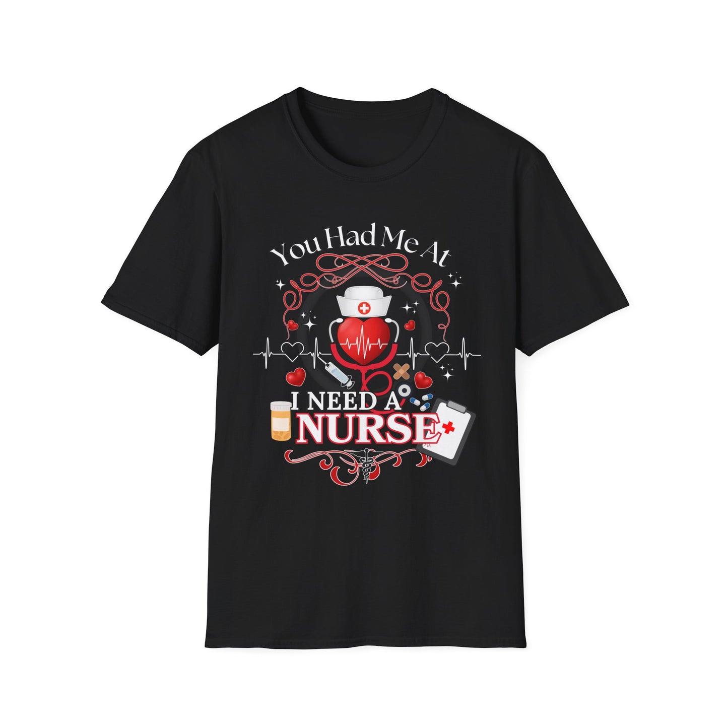 Nurse Healthcare Love Unisex T-Shirt, Cute RN Patient Tee, Funny Nurse Gift, Medical gift for him or her, Birthday, Valentine shirt design