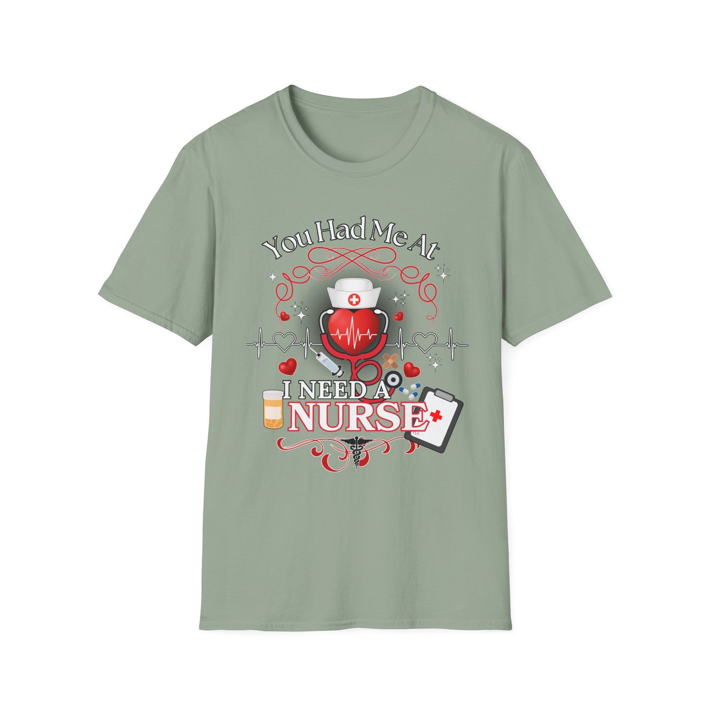 Nurse Healthcare Love Unisex T-Shirt, Cute RN Patient Tee, Funny Nurse Gift, Medical gift for him or her, Birthday, Valentine shirt design