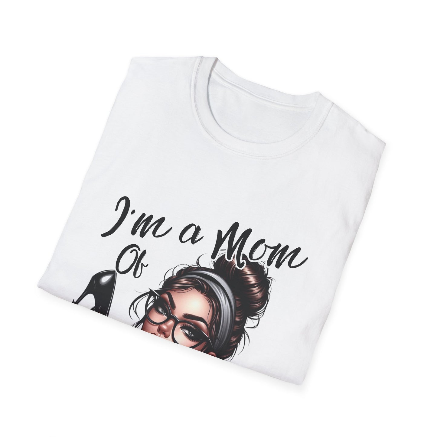 Im a Mom Heels and Sneakers Sassy Funny Mom Graphic Tee Glam Mom Shirt Mothers Day Gift, Mom Life TShirt, Real Life Mom On the Go Shirt