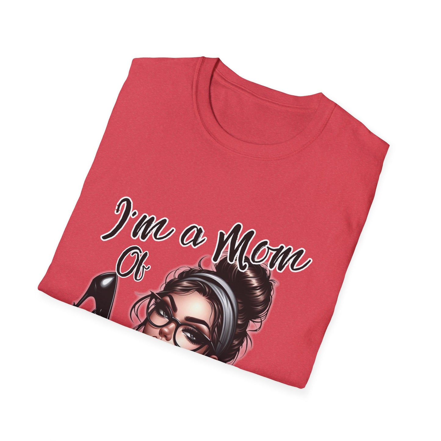 Im a Mom Heels and Sneakers Sassy Funny Mom Graphic Tee Glam Mom Shirt Mothers Day Gift, Mom Life TShirt, Real Life Mom On the Go Shirt