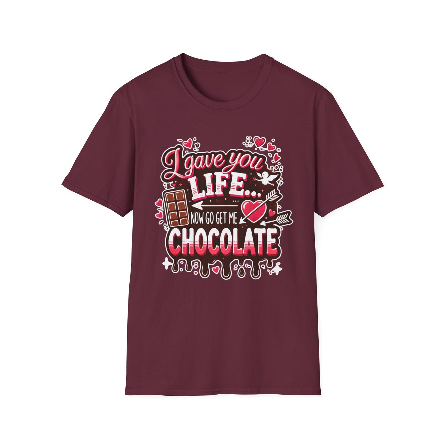 Mom Chocolate Lover Unisex T-Shirt, Cute Busy Parent Motherhood Gift Tee, Gift for him or her, Funny love gift, Birthday, Valentine's Day