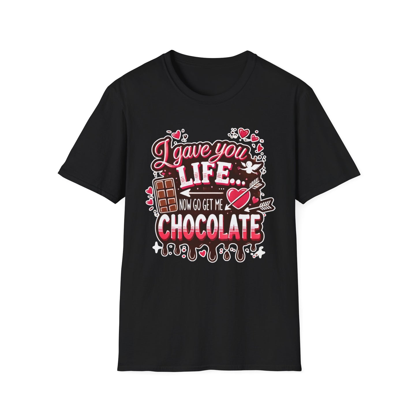 Mom Chocolate Lover Unisex T-Shirt, Cute Busy Parent Motherhood Gift Tee, Gift for him or her, Funny love gift, Birthday, Valentine's Day