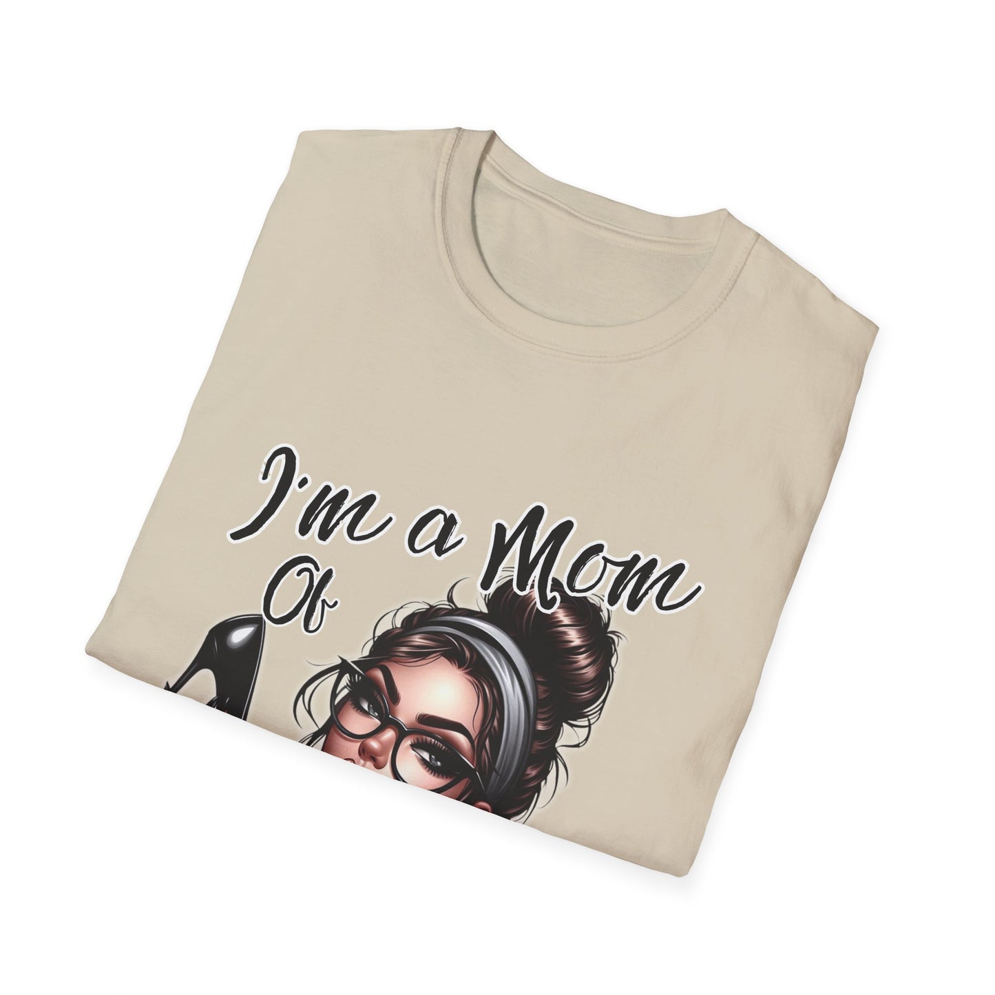 Im a Mom Heels and Sneakers Sassy Funny Mom Graphic Tee Glam Mom Shirt Mothers Day Gift, Mom Life TShirt, Real Life Mom On the Go Shirt