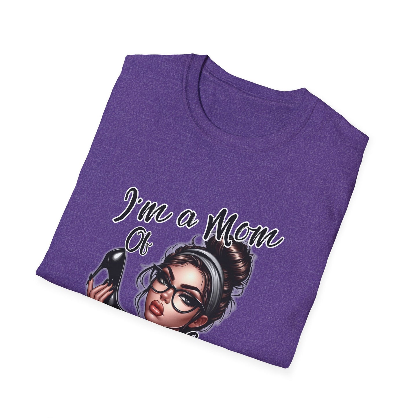 Im a Mom Heels and Sneakers Sassy Funny Mom Graphic Tee Glam Mom Shirt Mothers Day Gift, Mom Life TShirt, Real Life Mom On the Go Shirt