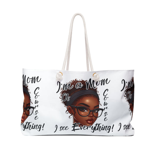 Glam Mom Life I See Everything Weekender Bag, Stylish Travel Tote, Stylish Gift Bag for Moms, Weekend Getaway Tote, Perfect for Mother's Day