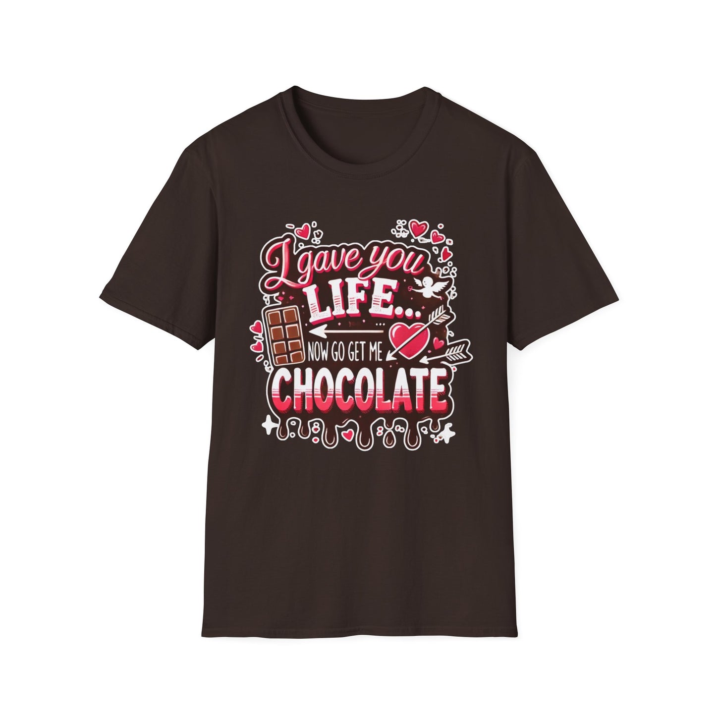 Mom Chocolate Lover Unisex T-Shirt, Cute Busy Parent Motherhood Gift Tee, Gift for him or her, Funny love gift, Birthday, Valentine's Day