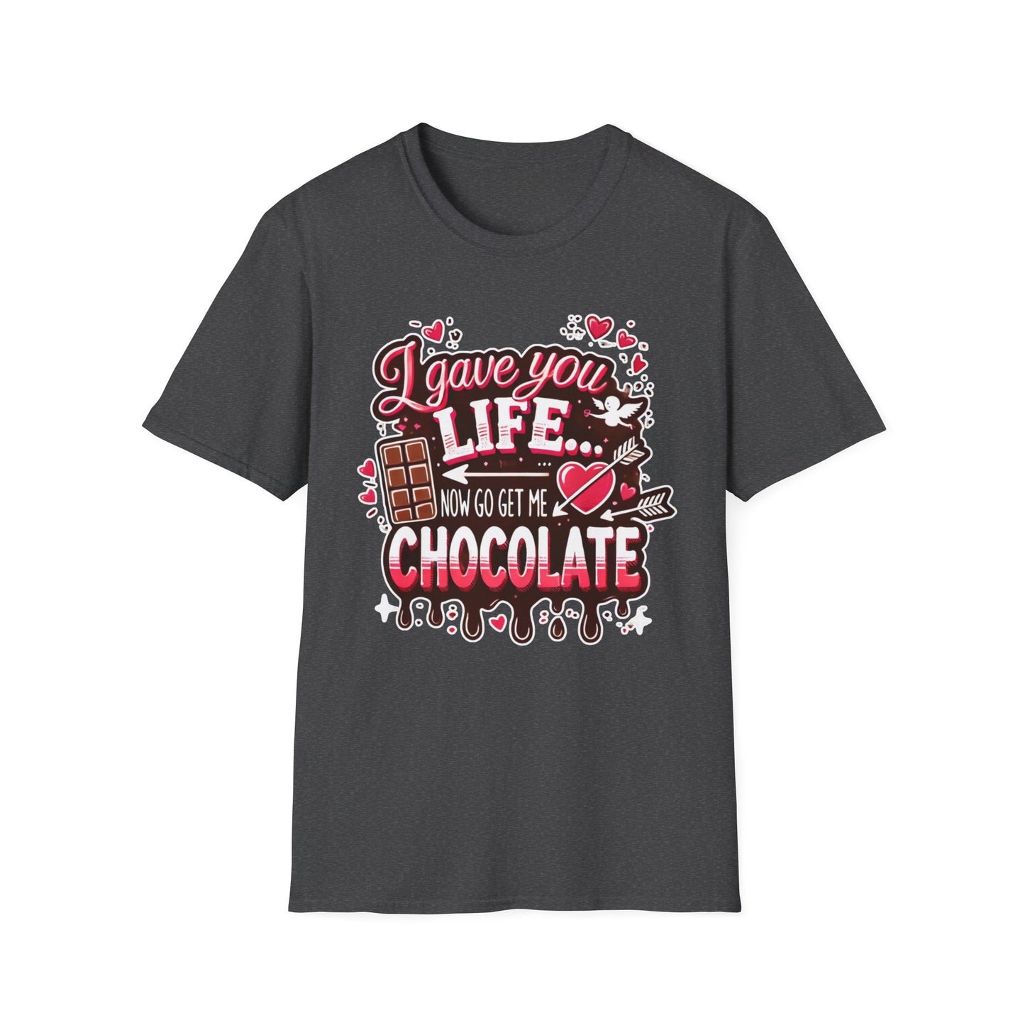 Mom Chocolate Lover Unisex T-Shirt, Cute Busy Parent Motherhood Gift Tee, Gift for him or her, Funny love gift, Birthday, Valentine's Day