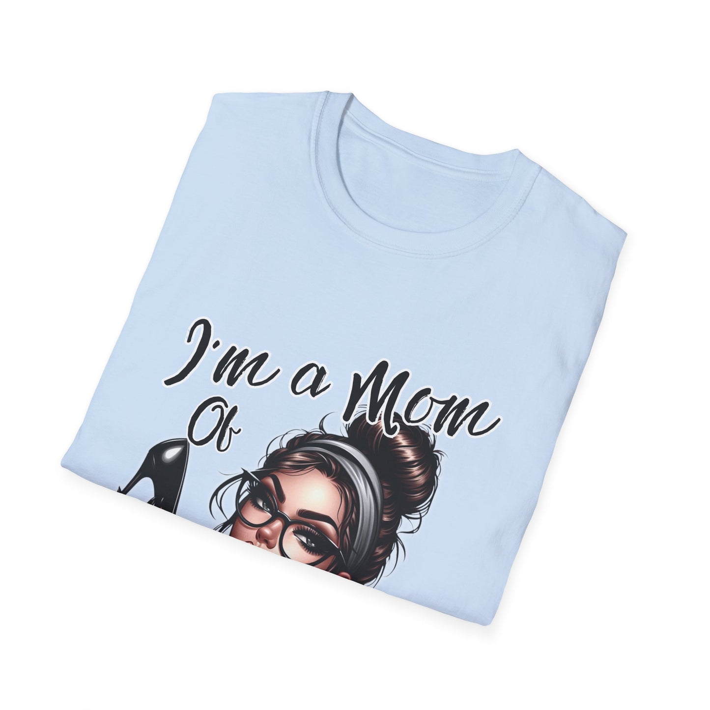 Im a Mom Heels and Sneakers Sassy Funny Mom Graphic Tee Glam Mom Shirt Mothers Day Gift, Mom Life TShirt, Real Life Mom On the Go Shirt