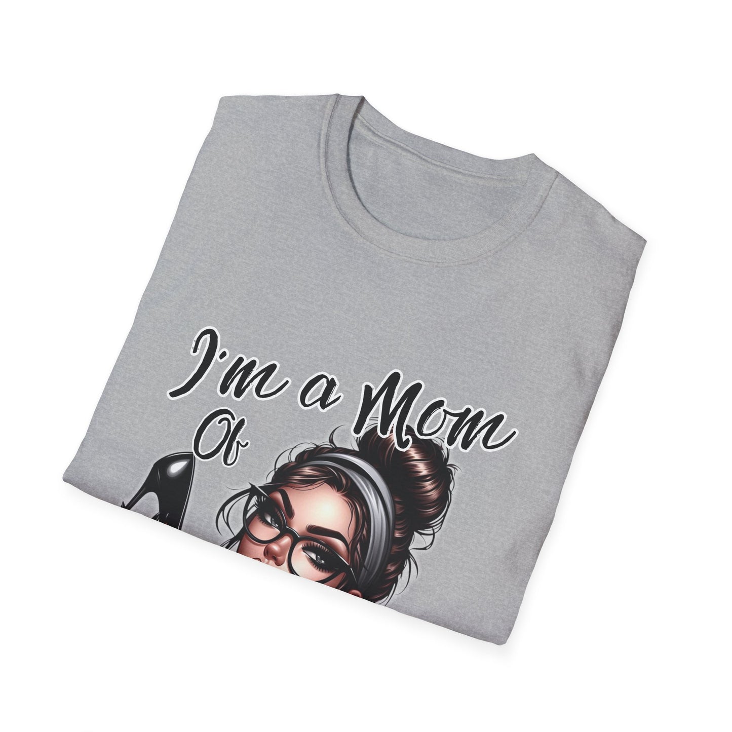 Im a Mom Heels and Sneakers Sassy Funny Mom Graphic Tee Glam Mom Shirt Mothers Day Gift, Mom Life TShirt, Real Life Mom On the Go Shirt