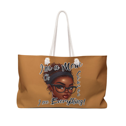 Glam Mom Life I See Everything Weekender Bag, Stylish Travel Tote, Stylish Gift Bag for Moms, Weekend Getaway Tote, Perfect for Mother's Day