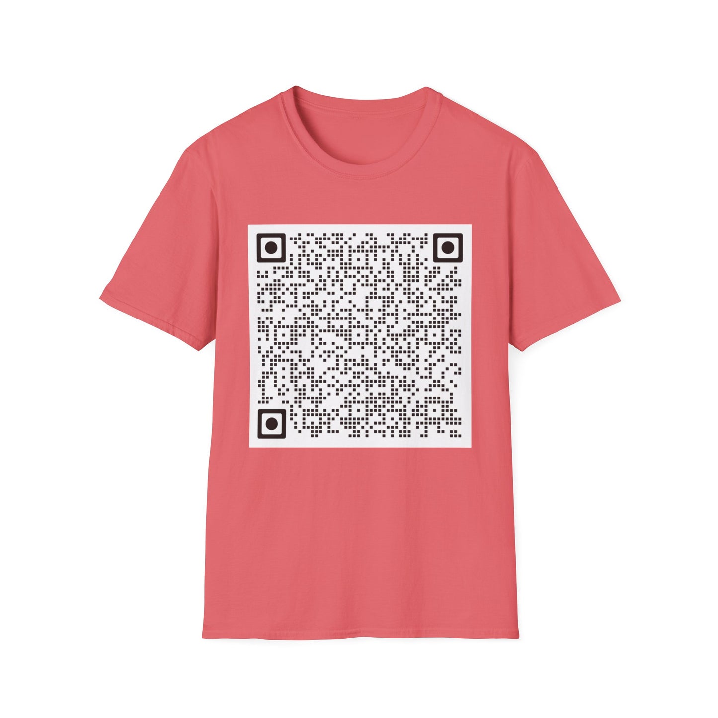 Gender Reveal QR Code Shirt Scan for a Surprise Its a Boy Confetti Video QR Code Unisex Softstyle TShirt, Baby Shower Reveal Casual Tee