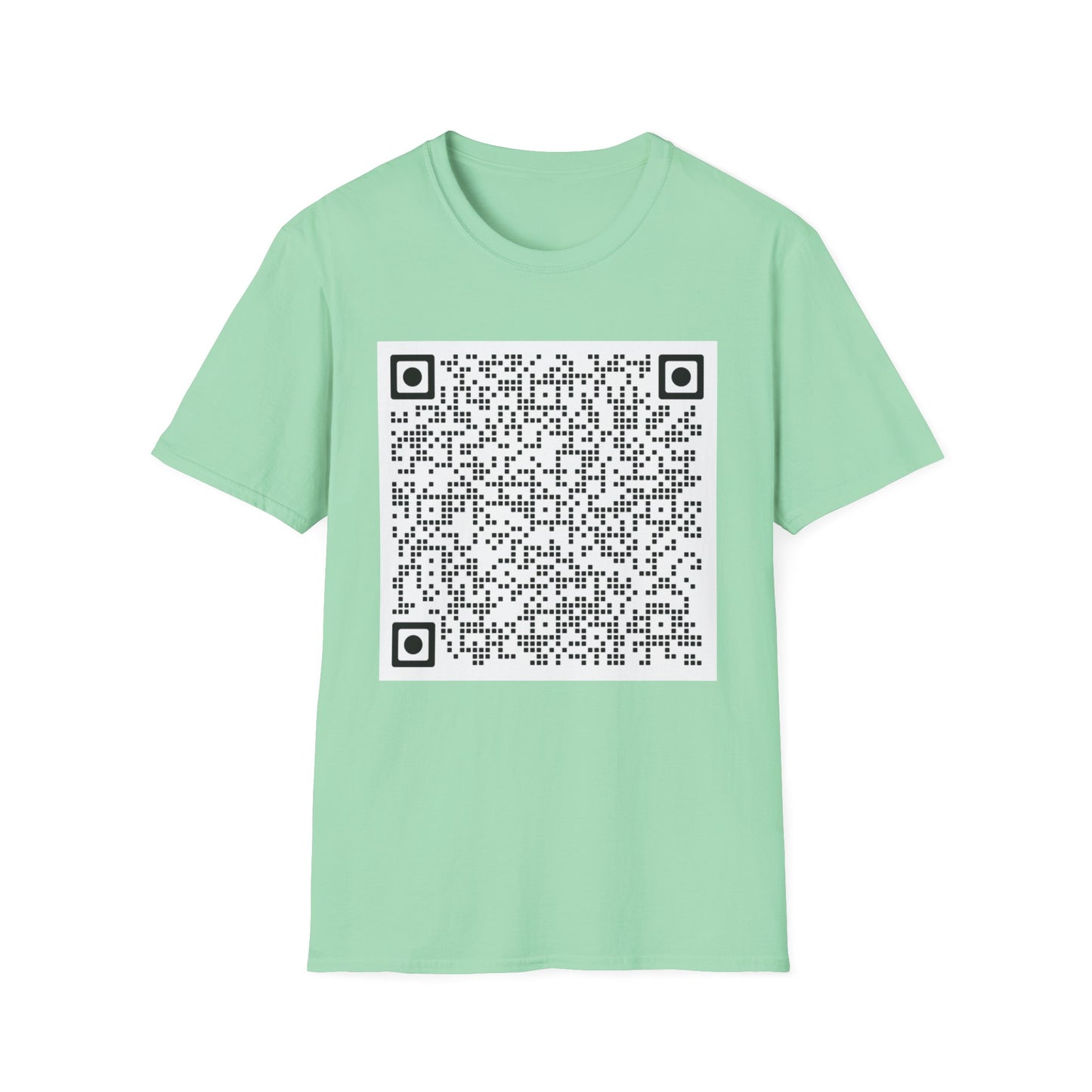 Gender Reveal QR Code Shirt Scan for a Surprise Its a Boy Confetti Video QR Code Unisex Softstyle TShirt, Baby Shower Reveal Casual Tee