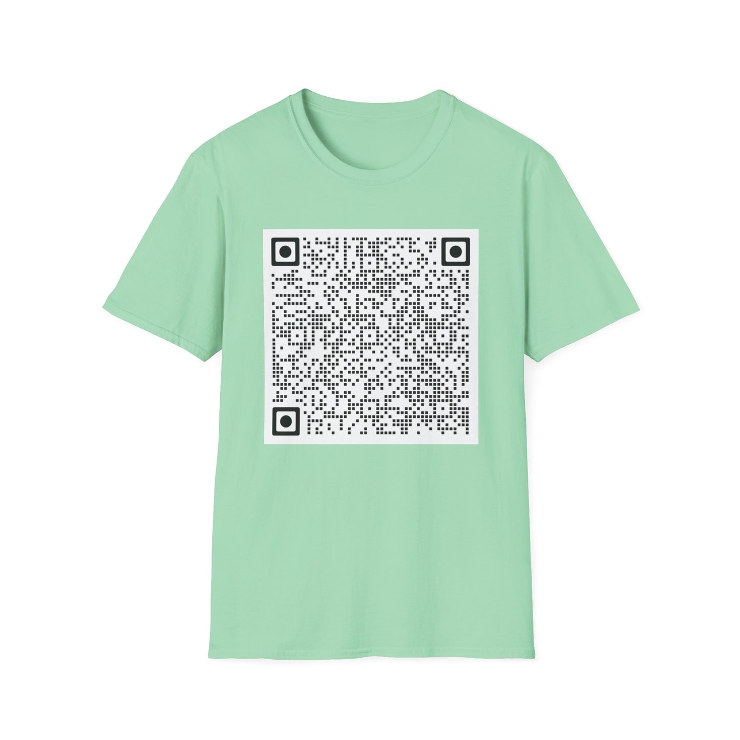 Gender Reveal QR Code Shirt Scan for a Surprise Its a Girl Confetti Video QR Code Unisex Softstyle TShirt, Baby Shower Reveal Casual Tee