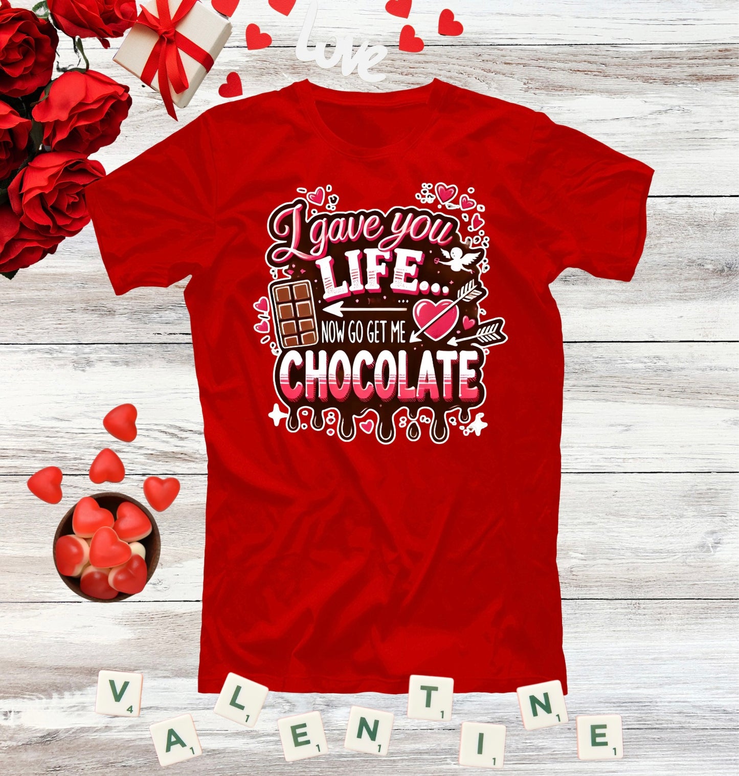 Mom Chocolate Lover Unisex T-Shirt, Cute Busy Parent Motherhood Gift Tee, Gift for him or her, Funny love gift, Birthday, Valentine's Day