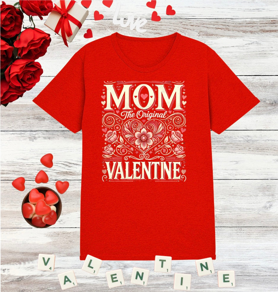 Mom Grandma Valentine Gift Unisex T-Shirt, Cute love Mom Grandmother Gift Tee, Gift for her, Funny love gift, Birthday, Valentine's Day