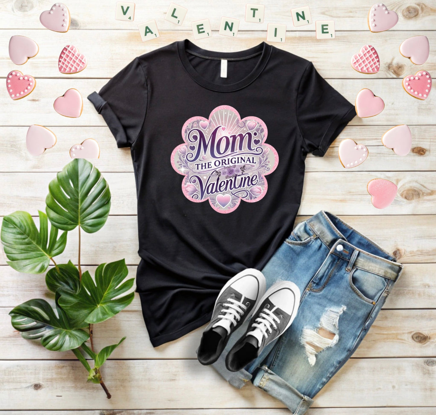 Mom Grandma Valentine Gift Unisex T-Shirt, Cute love Mom Grandmother Gift Tee, Gift for her, Funny love gift, Birthday, Valentine's Day