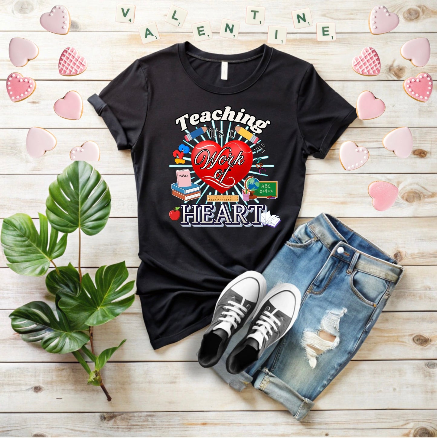 Teacher Educator Valentine T-Shirt, Cute love Tee, Teacher Love Gift, Teacher appreciation for him or her, Classroom Valentine shirt design