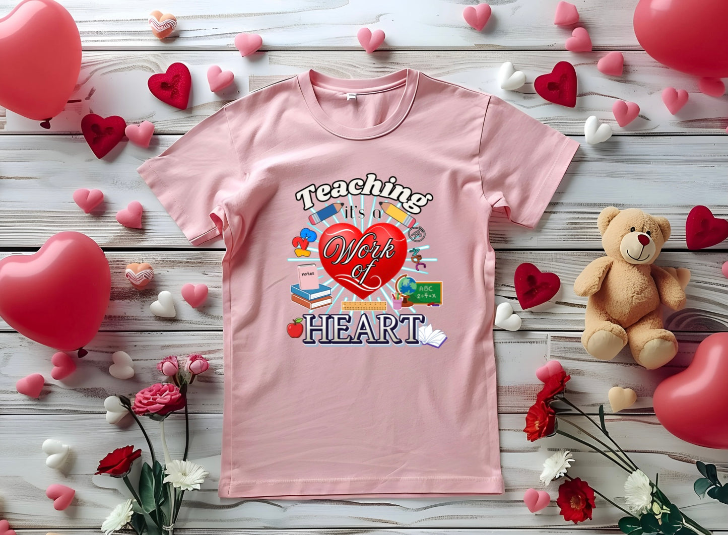 Teacher Educator Valentine T-Shirt, Cute love Tee, Teacher Love Gift, Teacher appreciation for him or her, Classroom Valentine shirt design